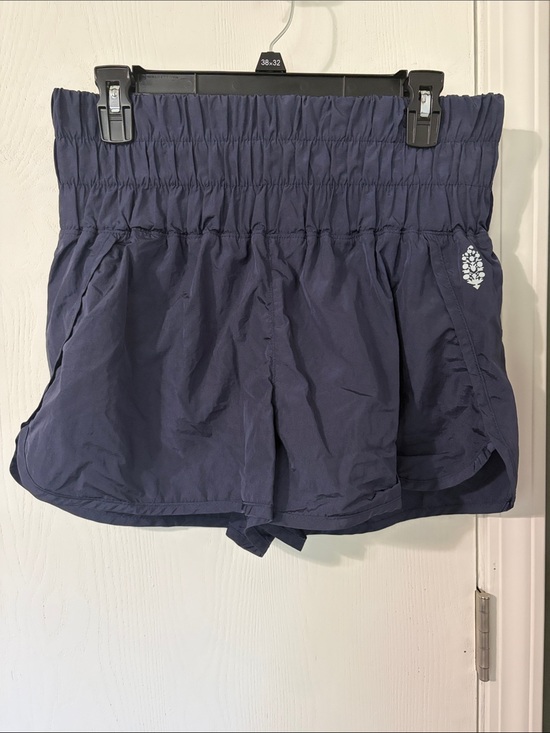 FP Movement by Free People Pants - NWOT Free People The Way Home Shorts Size Large Navy Elastic Waist Activewear
